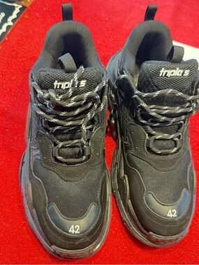 Balenciaga Triple S Black Chunky Sneakers